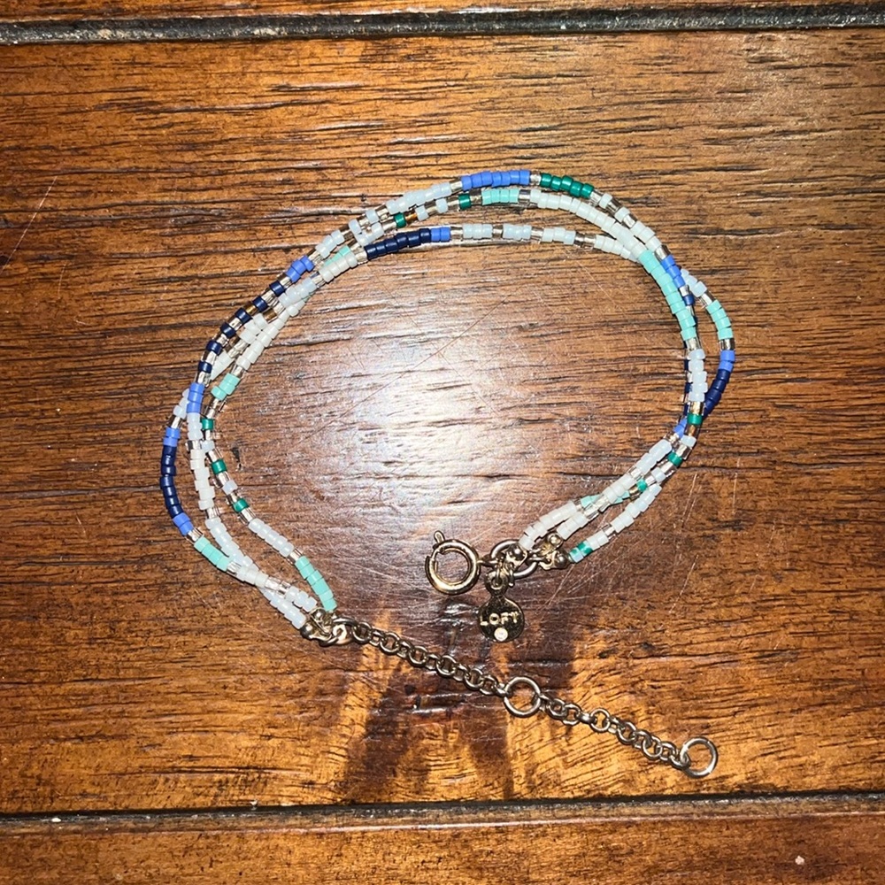 LOFT Blue Beaded Bracelet